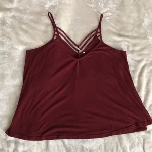 2/$10 💜 Maroon Tank sz Medium